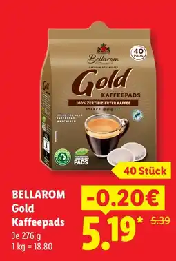 Lidl Bellarom gold kaffeepads Angebot