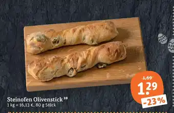 tegut Steinofen olivenstick Angebot