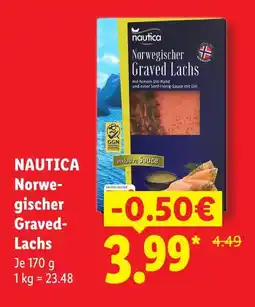 Lidl Nautica norwegischer graved lachs Angebot