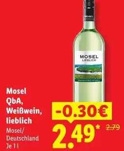 Lidl Mosel qba weißwein lieblich Angebot