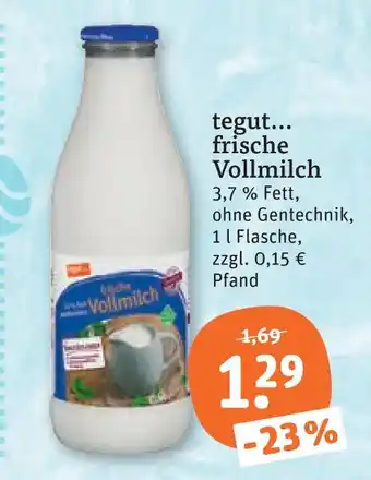 tegut Tegut... frische vollmilch Angebot