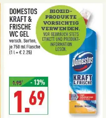 Marktkauf Domestos kraft & frische wc gel Angebot