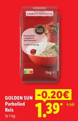 Lidl Golden sun parboiled reis Angebot