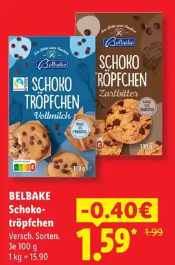 Lidl Belbake schoko-tröpfchen vollmilch Angebot