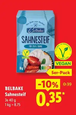 Lidl Belbake sahnesteif Angebot