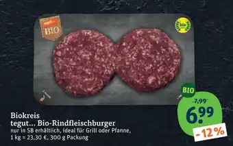 tegut Tegut... bio-rindfleischburger Angebot