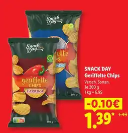 Lidl Snack day geriffelte chips Angebot