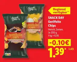 Lidl Snack day geriffelte chips Angebot