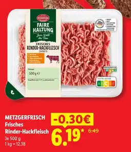 Lidl Metzgerfrisch frisches rinder-hackfleisch Angebot