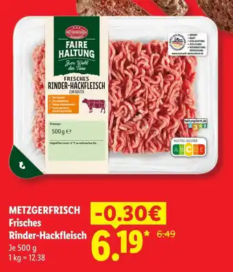 Metzgerfrisch frisches rinder-hackfleisch