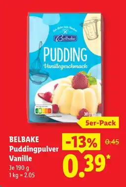 Lidl Belbake puddingpulver vanille Angebot