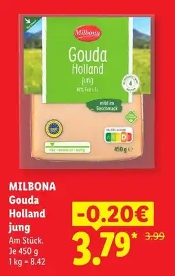 Lidl Milbona gouda holland jung Angebot
