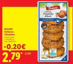 Lidl Dulano delikatess frikadellen Angebot
