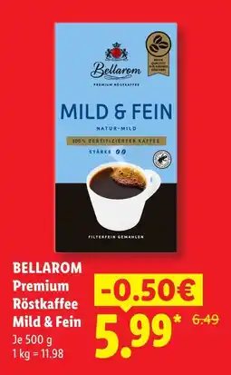 Lidl Bellarom premium röstkaffee mild & fein Angebot
