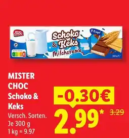 Lidl Mister choc schoko & keks Angebot