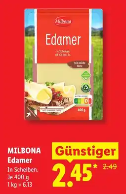 Lidl Milbona edamer Angebot