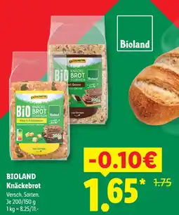 Lidl Bioland knäckebrot Angebot