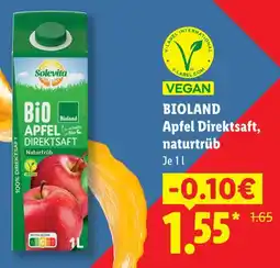 Lidl Bioland apfel direktsaft Angebot