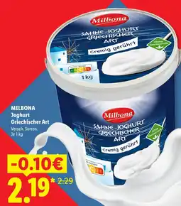 Lidl Milbona joghurt griechischer art Angebot