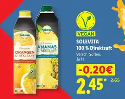 Lidl Solevita 100 % direktsaft Angebot