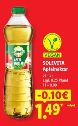 Lidl Solevita apfelnektar Angebot
