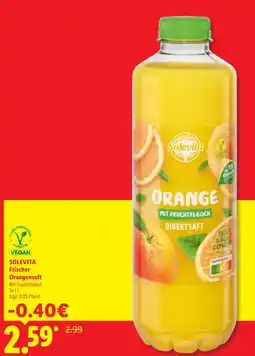 Lidl Solevita frischer orangensaft Angebot
