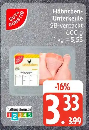 Edeka Gut & günstig hähnchen-unterkeule Angebot