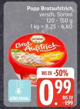 Edeka Popp brotaufstrich Angebot