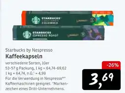 KONSUM Starbucks by nespresso kaffeekapseln Angebot
