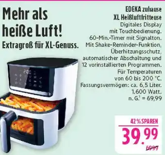 Marktkauf Edeka zuhause xl heißluftfritteuse Angebot