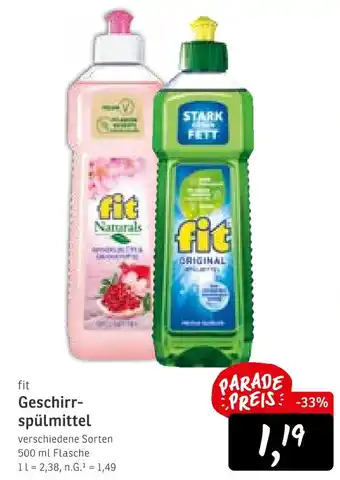 KONSUM Fit geschirrspülmittel Angebot