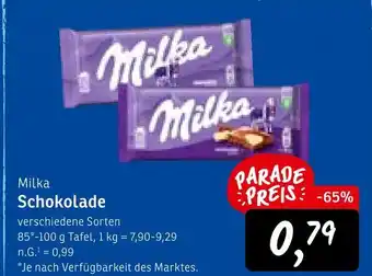 KONSUM Milka schokolade Angebot