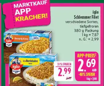 Marktkauf Iglo schlemmer filet Angebot