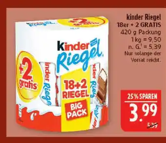 Marktkauf Kinder riegel Angebot