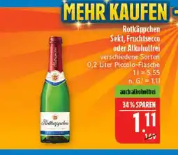 Marktkauf Rotkäppchen sekt, fruchtsecco oder alkoholfrei Angebot