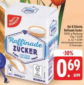 Edeka Gut & günstig raffinade zucker Angebot
