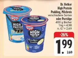 Edeka Dr. oetker high protein pudding Angebot