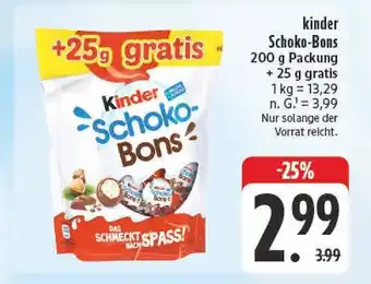 Edeka Kinder schoko-bons Angebot
