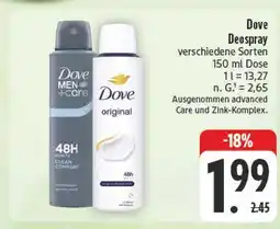 Edeka Dove men+care clean comfort Angebot