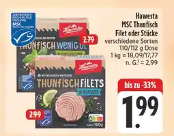 Edeka Hawesta msc thunfisch filet Angebot