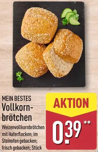Aldi Nord MEIN BESTES Vollkornbrötchen Angebot