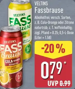 Aldi Nord VELTINS Fassbrause Angebot