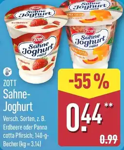 Aldi Nord ZOTT Sahne Joghurt Angebot