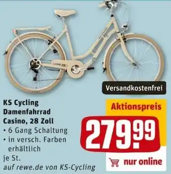 REWE City KS Cycling Damenfahrrad Casino,28 Zoll Angebot