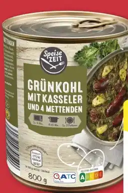 Aldi Nord Speise Zeit Grünkohl mit Kasseler und 4 Mettenden Angebot