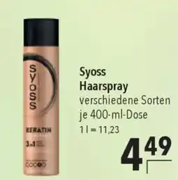 CITTI Markt Syoss Haarspray Angebot