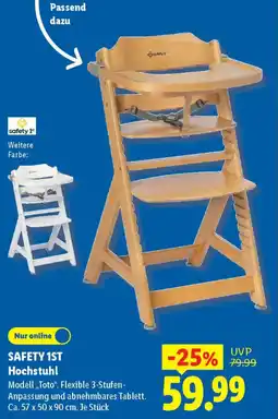 Lidl SAFETY 1ST Hochstuhl Angebot