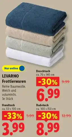 Lidl LIVARNO Frottierwaren Angebot