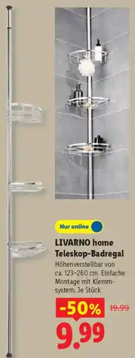 Lidl LIVARNO home Teleskop-Badregal Angebot