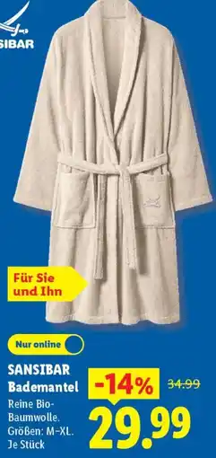 Lidl SANSIBAR Bademantel Angebot